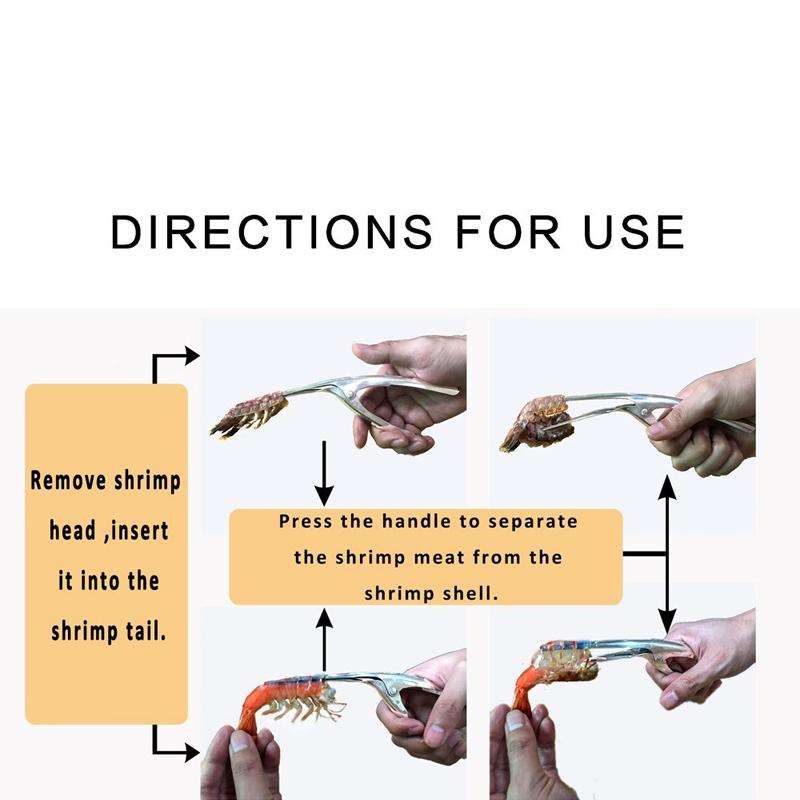 Garnelen Schäler Edelstahl Garnelen Schäler Garnelen Schälen Entdarmen Meeresfrüchte Schale Garnele Garnele Gebogener Schäler KC0037
