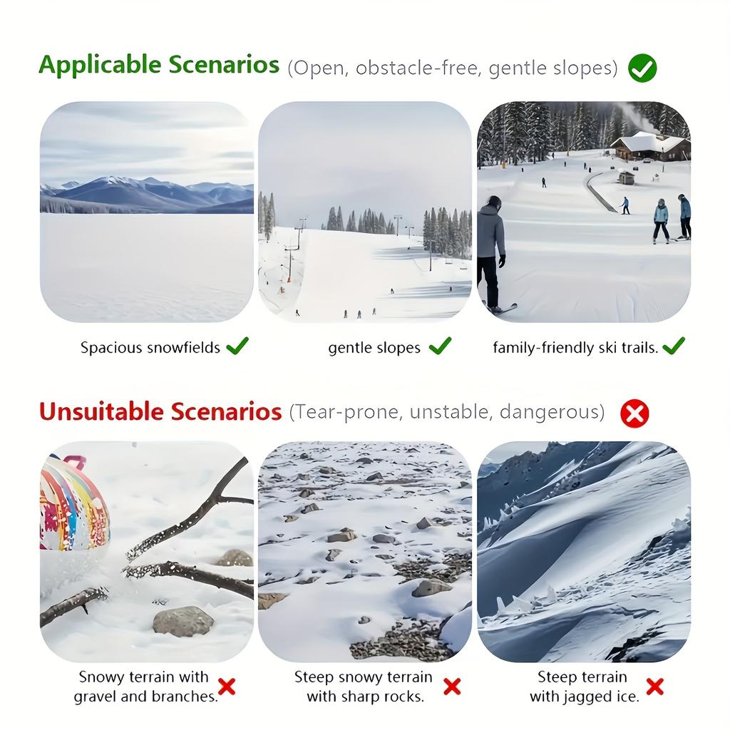 Colorful and Fashionable Inflatable PVC Foldable Winter Ski Ring Suitable for Snow Drifting/outdoor Leisure Family Activities