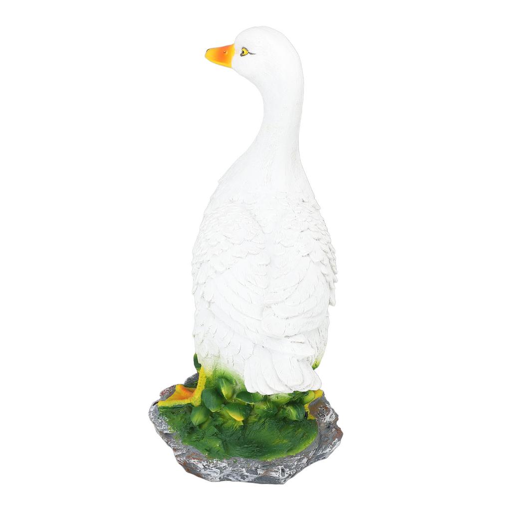 Entenfigur Dekoration Simulation Wasserdichtes Harz Tierskulptur Ornament für Garten Rasen M