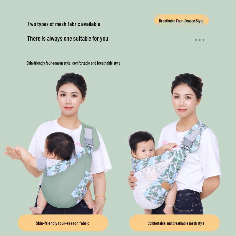 Lightweight Newborn Carrier & Breastfeeding Cover for Hands-Free Outings