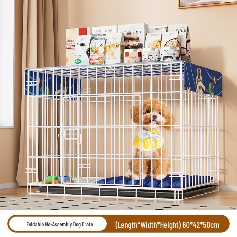 Indoor Pet Cage with Toilet for Small to Medium Dogs & Cats