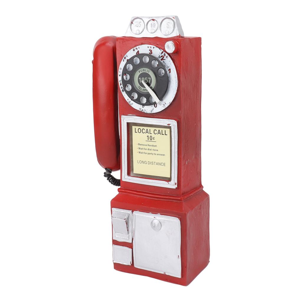 Decorative Phone Model Fashionable Classic Vintage Exquisite Resin Telephone Model Decoration for Bar