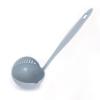 New Type Soup Spoon, Long Handle, Kitchen Filter, Solid Color Cooking Coriander, Kitchen Spoon, Plastic Tableware, Soup Spoon Leaking Spoon Two In One
