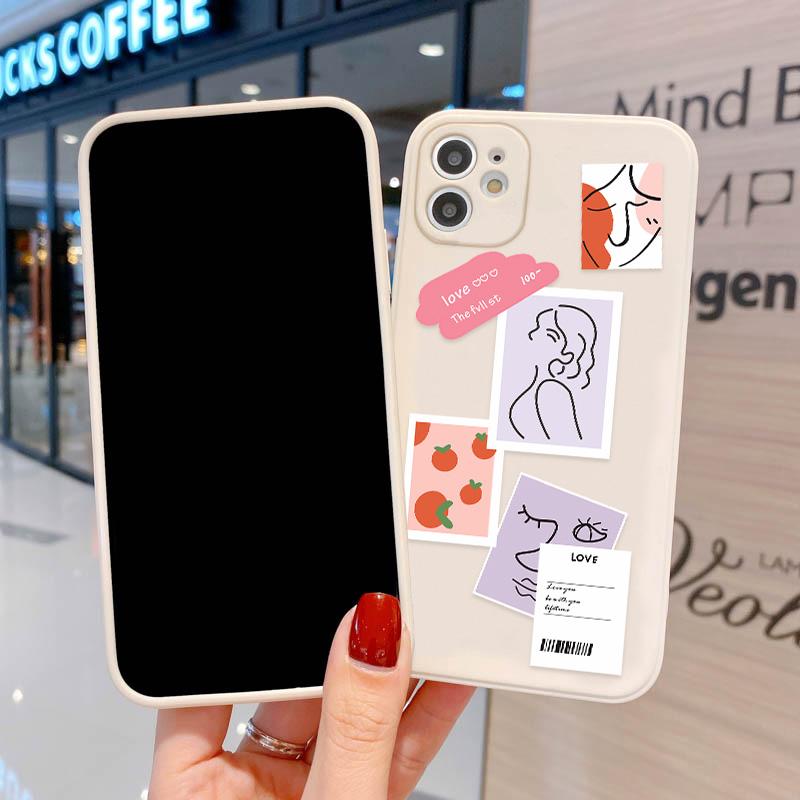 Handyhülle für iPhone 11 13 XR 15 14 Pro Max iPhone 12 16 7 8 Plus XS Max Samsung A15 A55 A05 Redmi 12 13C 13 9 OPPO A16 A18 Vivo Y17S Y12 Huawei P40