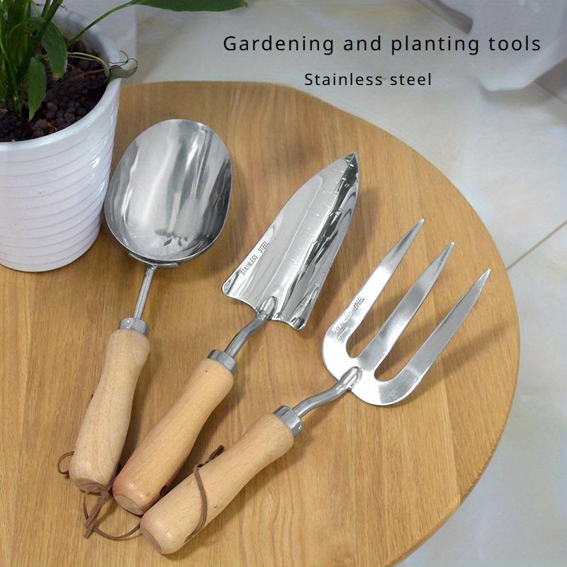 1Pc Stainless Steel Shovel Small Planting Flowers Succulent Planting Shovel Shovel Gardening Tool Set Can Be Used for Gardening