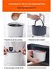 Portable Double-Layer Microwave with Lunch Spoon, Rice Steamer, Large Capacity Soup & Rice Cooker.