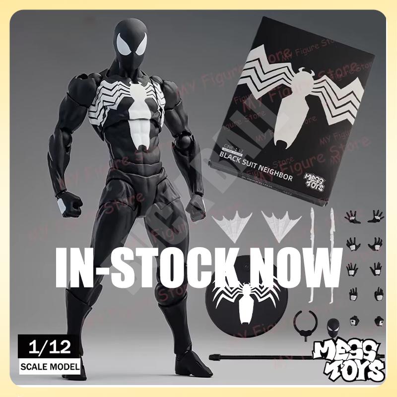Mess Toys Spiderman Figure Black Suit Neighbor Symbiote MessToys Scarlet Neighbor Action Figure CT Toys Black Red Spider Man Toy