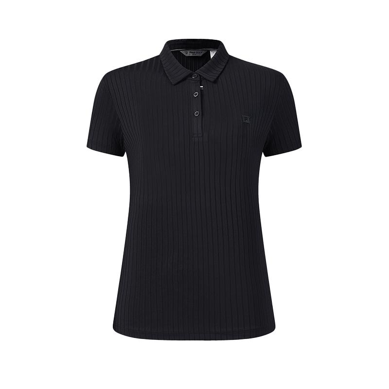 FILA Golf Series Simple Classic Versatile Comfortable Bow Tie Decor Short Sleeve Polo Shirt Women tops Legendary-Blue A11W625103FNV
