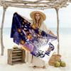 Bluey Friends Adventure Customized Name Beach Towel Quick-Dry Soft Microfiber Perfect for Traveling Yoga Camping and Swimming