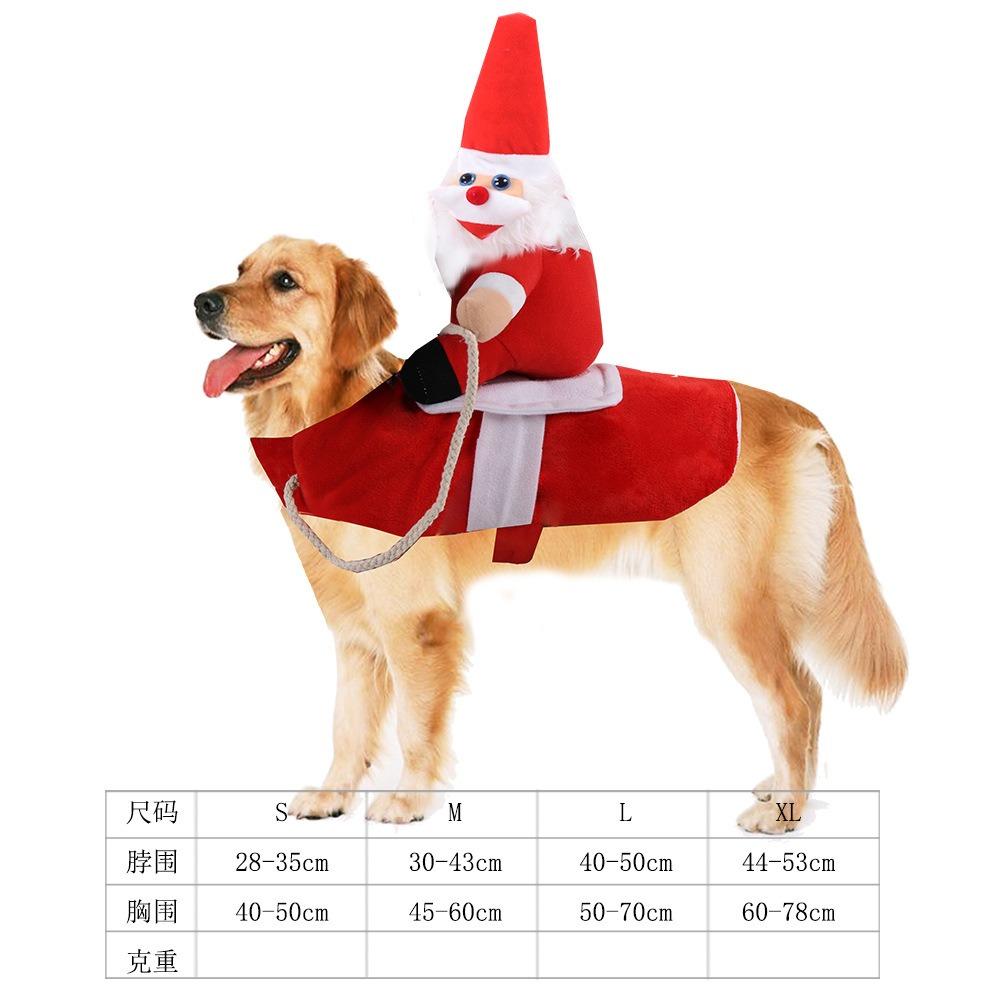 Small Medium Large Dog Christmas Pet Supplies Clothes Teddy Cotton Clothes Autumn and Winter Elk Cat Cat Dog Clothes