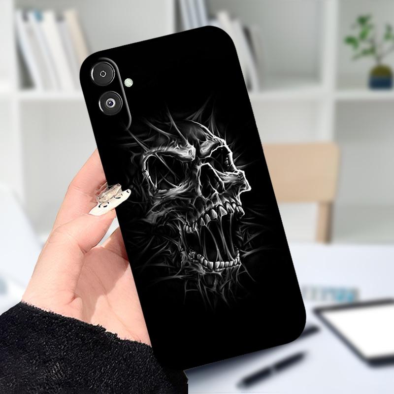 For Samsung F14 M14 5G Soft Case Fashion Printing Black Silicone TPU Phone Cover For Samsung Galaxy A14 4G 5G Shockproof Cases