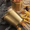 Small Metal Buckets Stainless Steel Material Dessert Buckets Small Pots Wedding Supplies for Food and Small Items