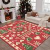 Christmas Themed Carpet Living Room Decoration Sofa Rug New Year Light Luxury Carpets for Bedroom Large Area Non-slip Floor Mats
