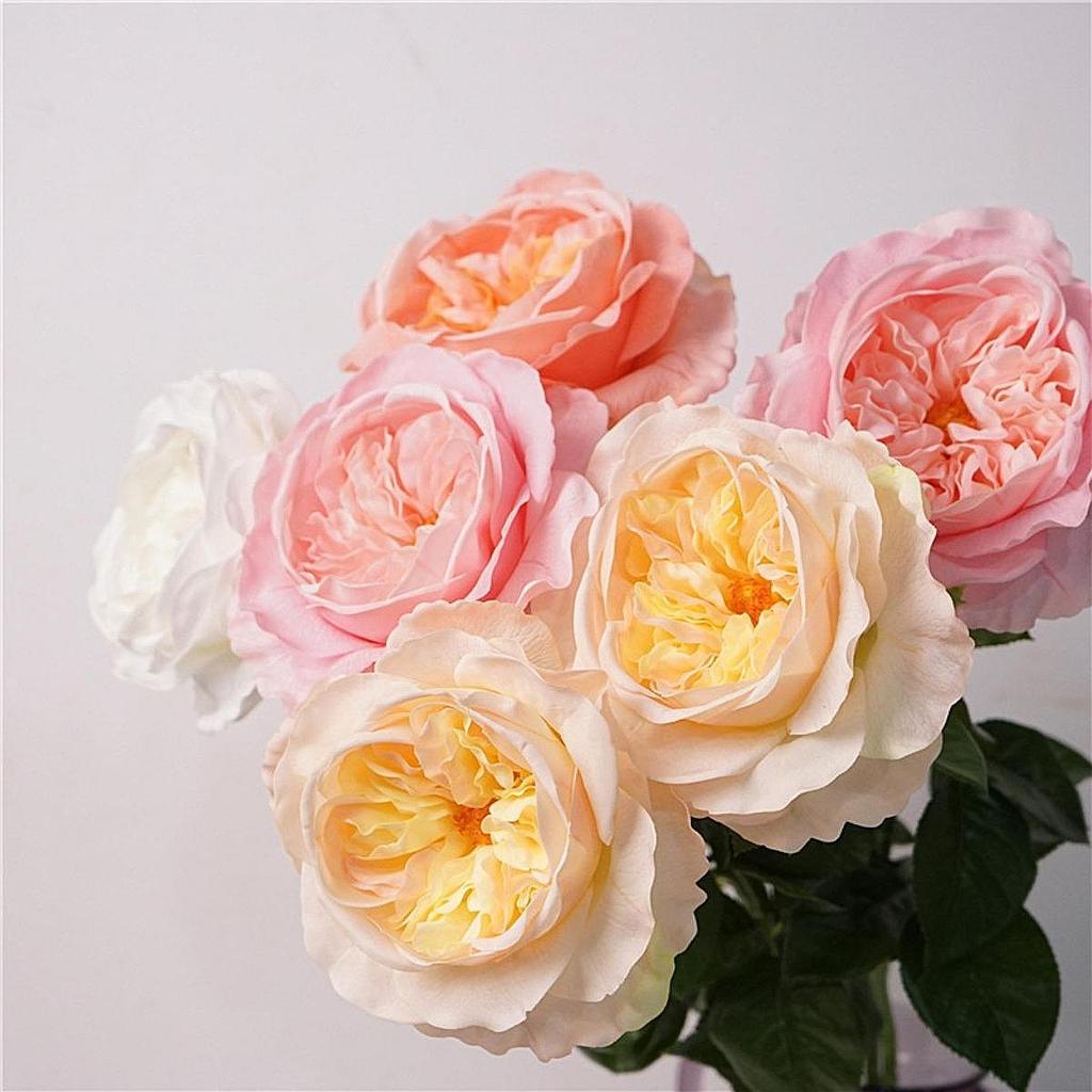 Moisturizing Realistic Rose Holiday Long Stem Artificial Rose Flower Bouquet