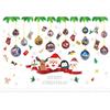 Santa Claus Electrostatic Sticker Window Display Festive Scene Decoration, Penguin Glass Door, Snowman Stickers