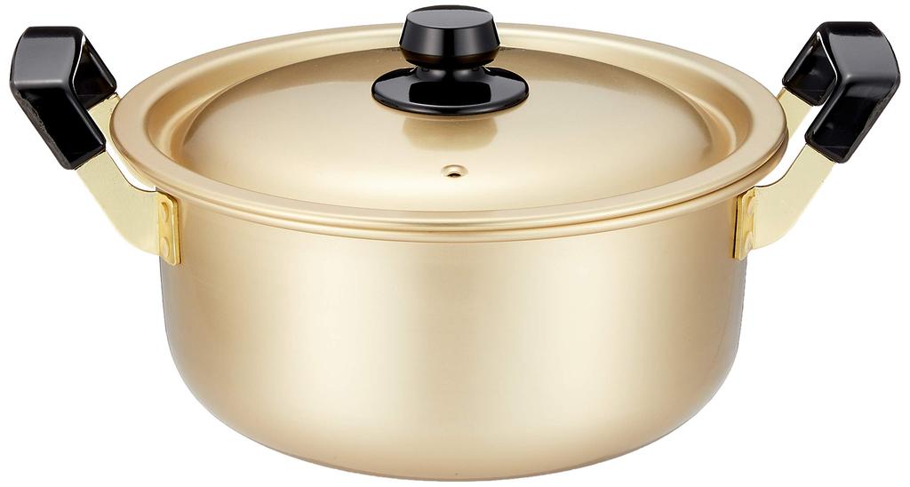 Hokuriku Aluminium Topf 20cm Gasherd Leichtgewicht Reines Oxalsäure Vollmundig Hergestellt in Japan Zweihändig [Nur für]