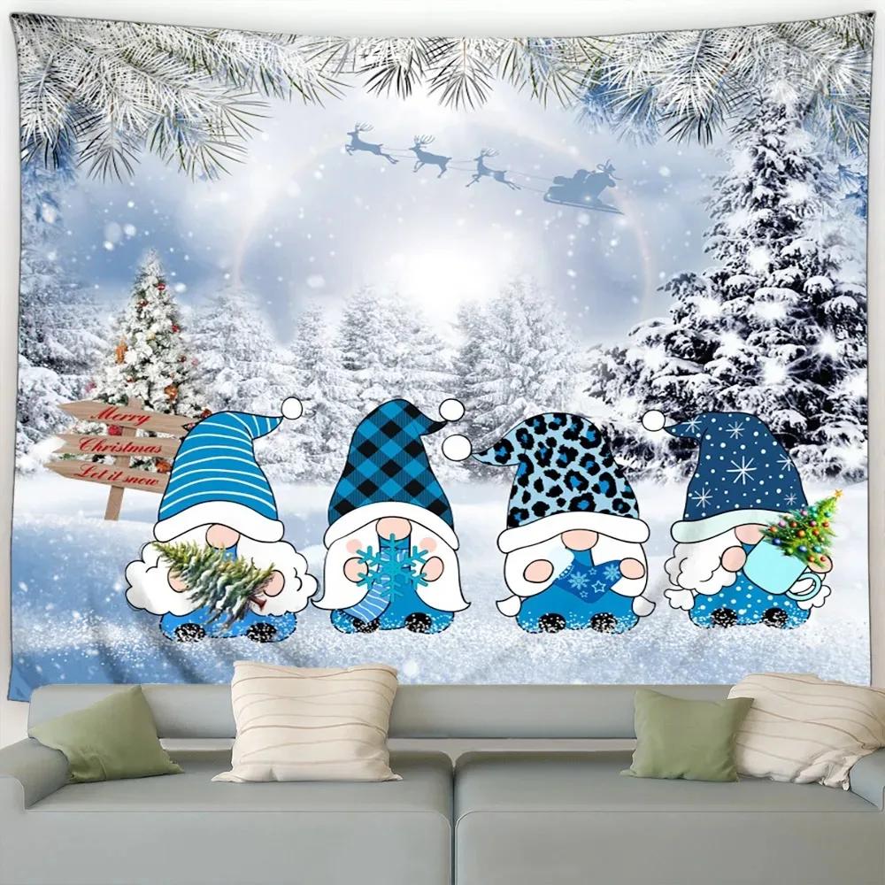 Crăciun Drăguț Om de Zăpadă Pom de Crăciun Tapiserie Dormitor Sufragerie Acasă Decor de Crăciun