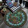 Aquatic Life Mandala Round Area Rug Under Office Chairs Bedroom Living Room Home Decor