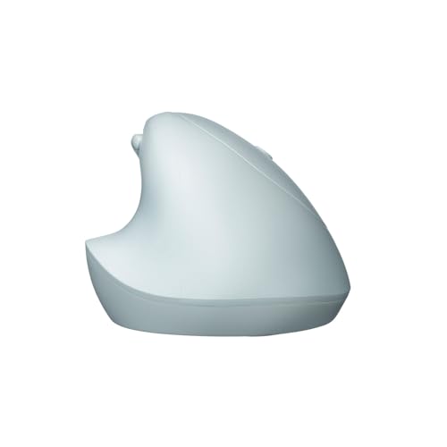 SANWA SUPPLY Silent Wireless Combo Compact Ergonomic Mouse (Rechargeable, 5 Buttons, Blue) MA-EWBBS522BL