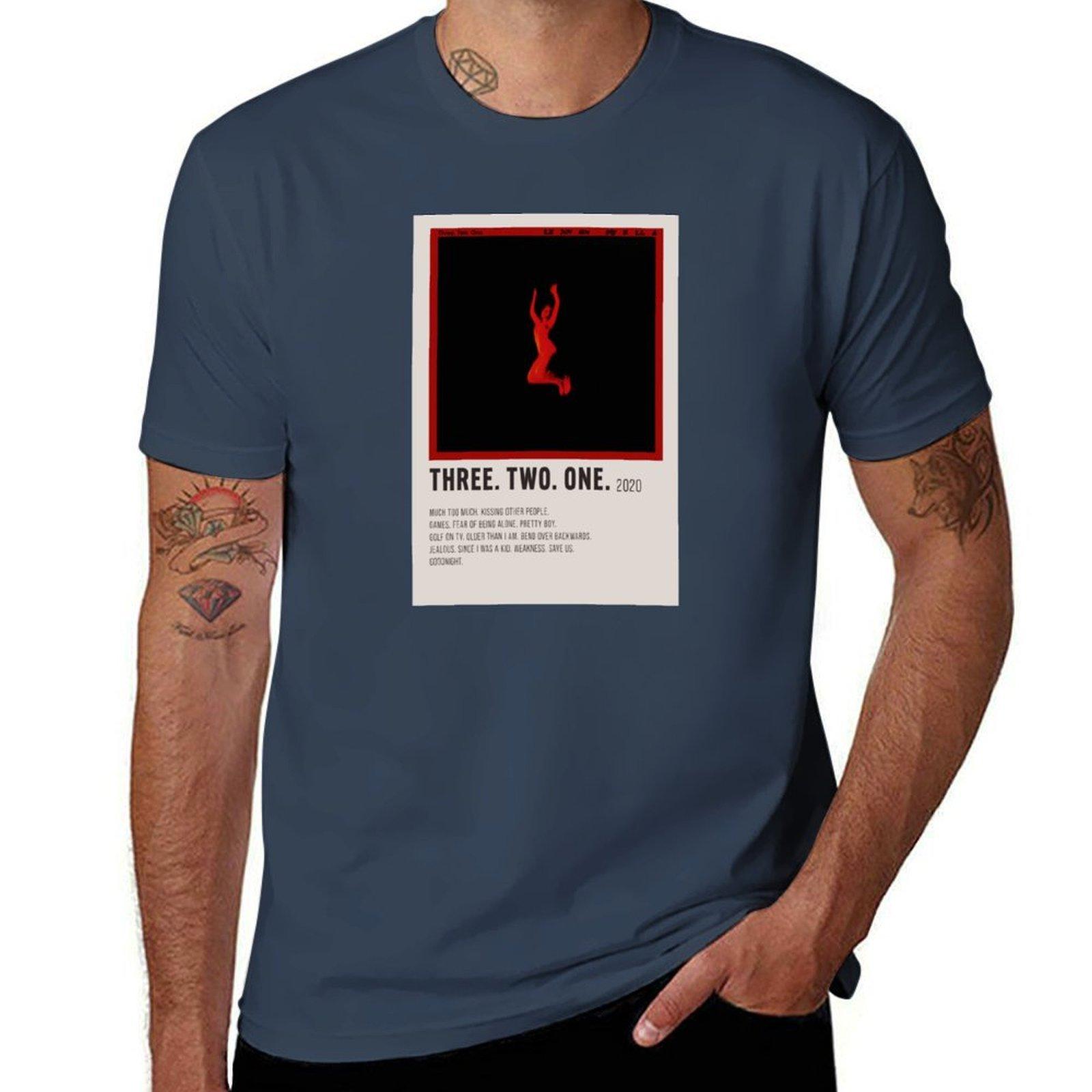 three two one lennon stella aesthetic minimalist poster TShirt Work Utility Short Sleeve Shirt S