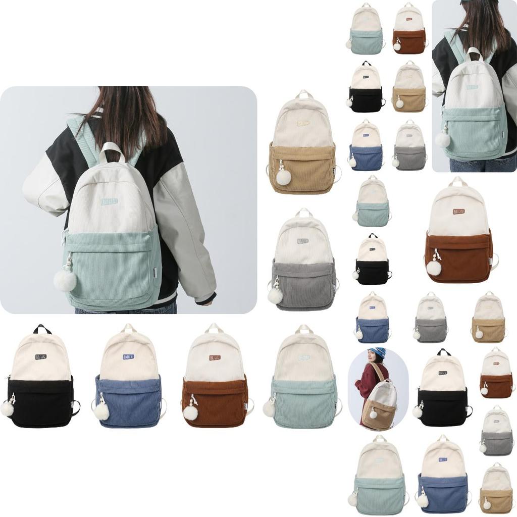 Ruiyingzizhi Vintage Ins Autumn And Winter Double Shoulder Backpack For College Students Large Capacity Breathable Street Fashion Style 15-25 Days