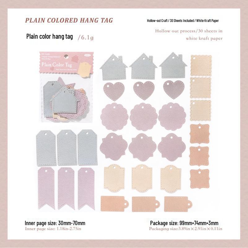 

Mò Mò White Kraft Paper Cut-Outs: Journaling & Collage Kit Series 8.