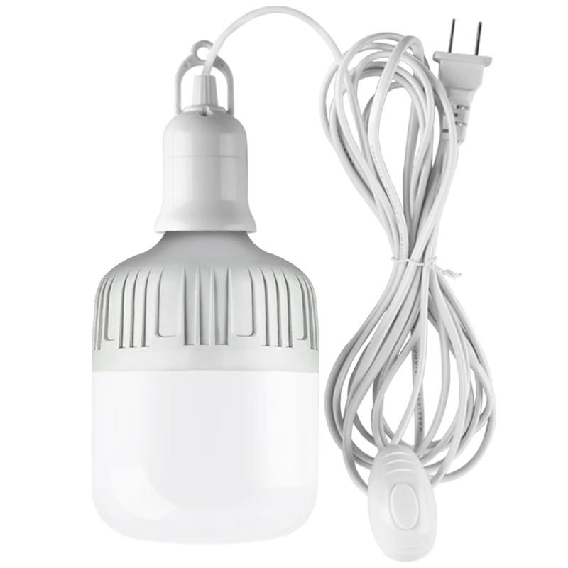 E27 Rechargeable LED Bulb & 5m Hanging Lamp Holder Kit