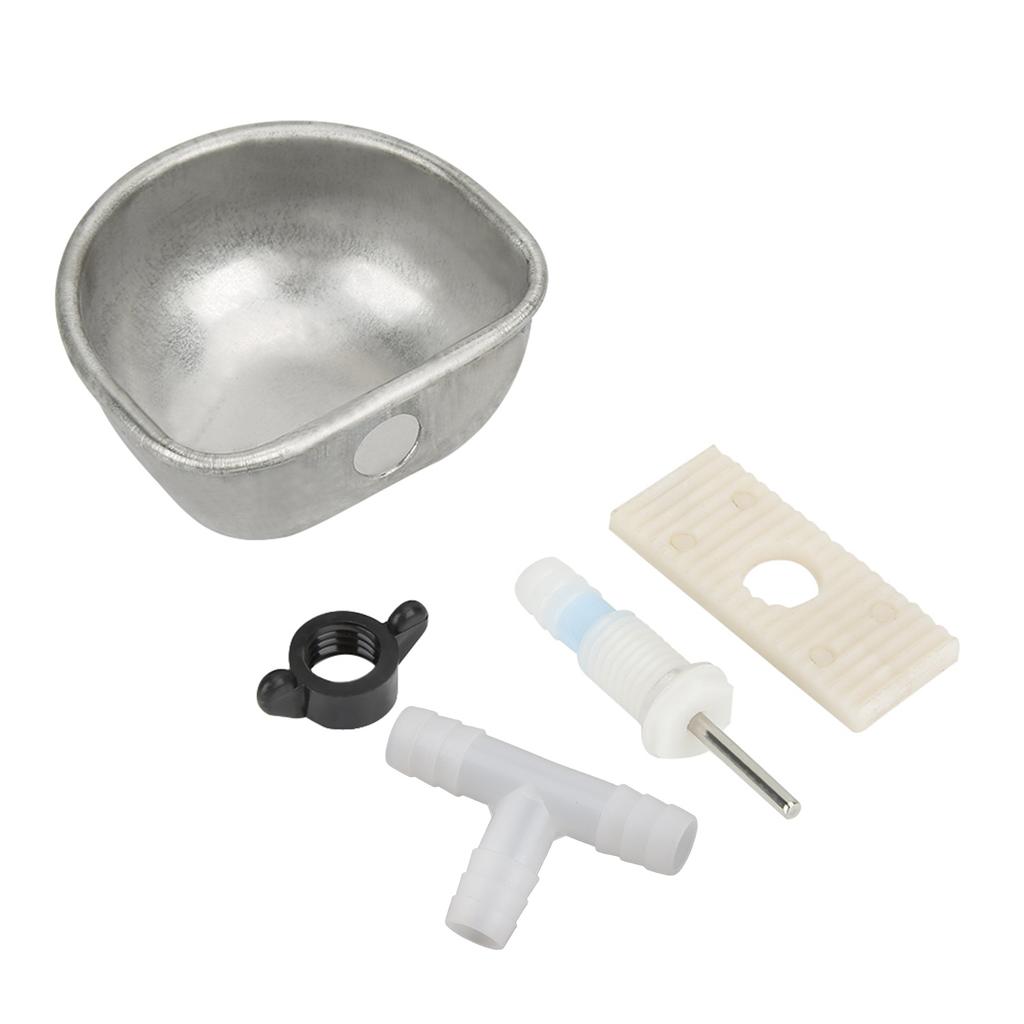 10PCS Rabbit Breeding Equipment Anti Scratch Stainless Steel Nipple Drinking Water Bowl