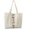 Embroidery Canvas Bag Women Shoulder Simple Travel Yoga Large Capacity Bag