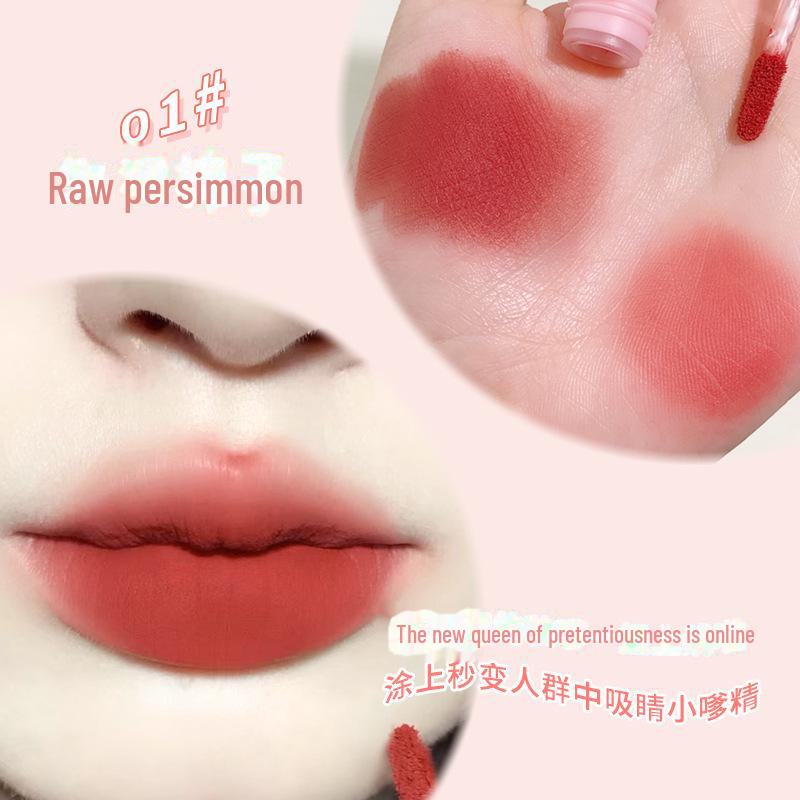 

Xixi Heart-Beating Velvet Lip Glaze: Strawberry Bear Soft Matte для гладких, ярких губ — идеально подходит для осени и зимы. null