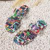 Fashion Women Slippers Flower Bohemian Pattern Sandals Fashion Big Size Slippers Home Casual Lightweight Shoes Flip Flops Slides Women