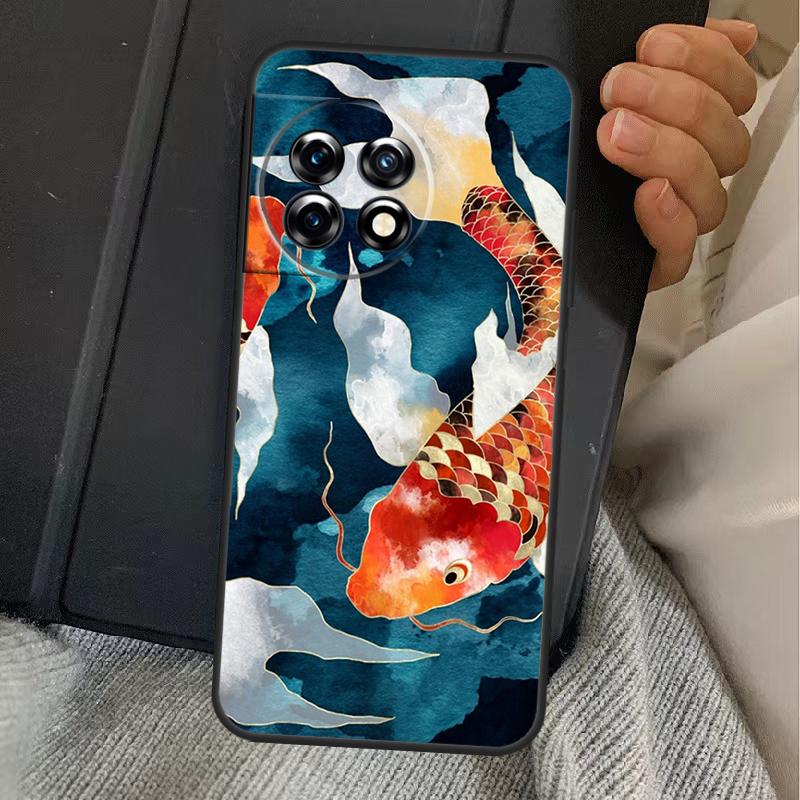 Koi Fish Carp Case For OnePlus 15 13 12 11 13R 13T 10T 10R 12R OnePlus Nord 5 CE 2 3 4 Lite N20 N30 Cover