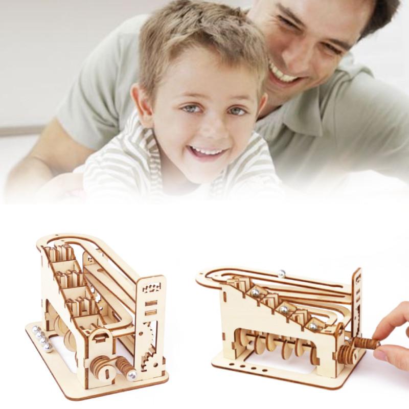Wooden 3d Puzzle Roller Coaster Toy For Creative Mindful Play And Imaginative Learning