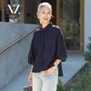 Women's Polka Dot Three-Quarter Sleeve Casual Shirt