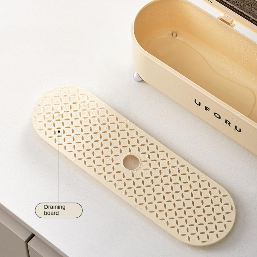 Plastic Chopstick Organizer With Drain Tray Cutlery Storage Box High Quality Chopstick Box