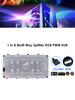 12V 4Pin/5V 3PIN 1 To 8 Multi Way Splitter ARGB/RGB PWM Fan Hub LED Light Strip Controller Addressable RGB Lighting PCB Splitter