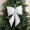 Tree Topper Decor Christmas Plaid Bowknot Elegant Christmas Wreaths Bow  Happy New Year Decoration