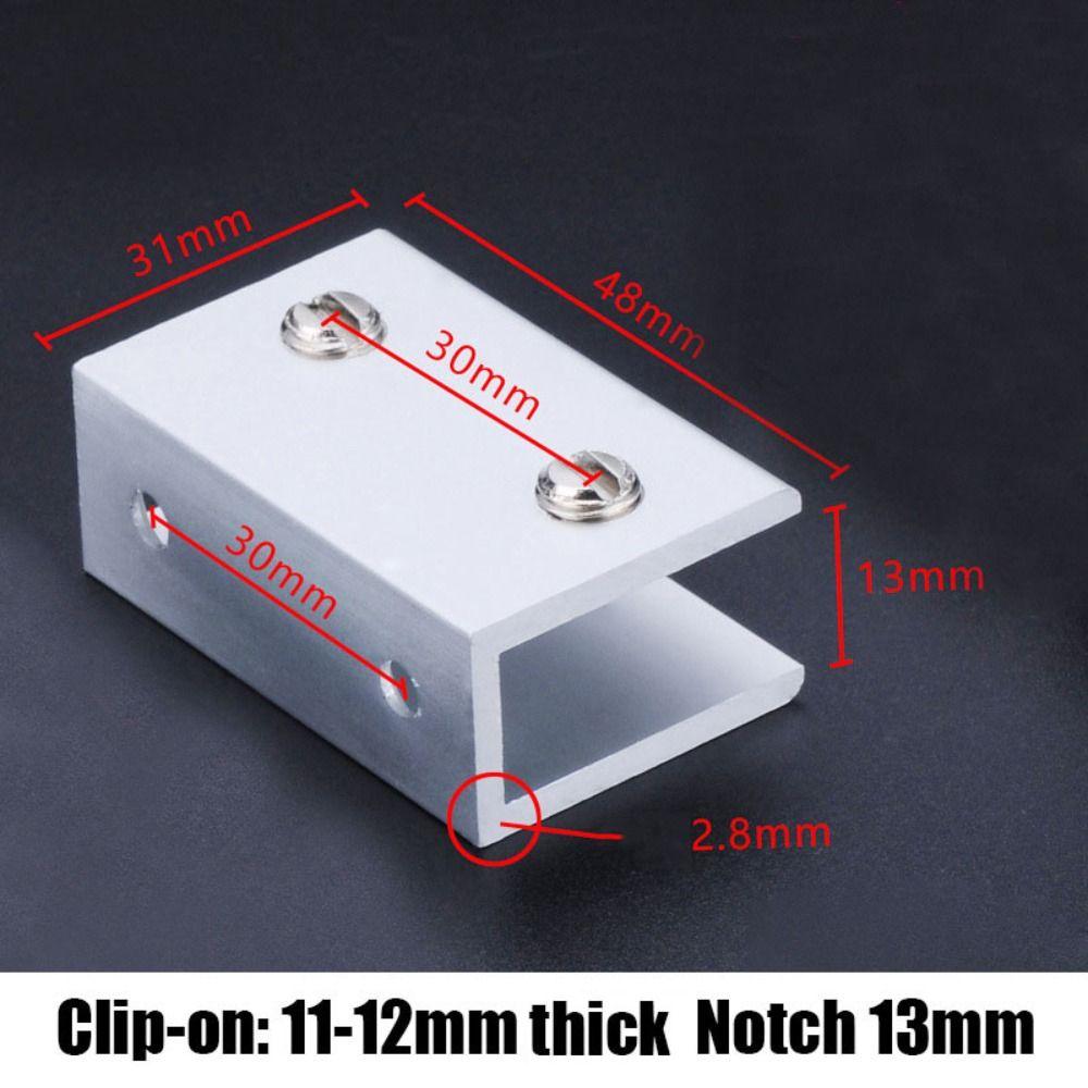 Suitable for 3-12mm Glass Wine Cabinet Divider Bracket Aluminium Zinc Zinc Alloy Shelf Bracket  Laminate