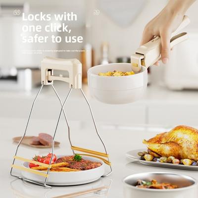 Silikon Verbrühschutz-Clip Verbrühschutz Rutschfest Küchenschüssel-Clip Langlebig Mehrzweck Verbrühschutzhalter Küchenbedarf