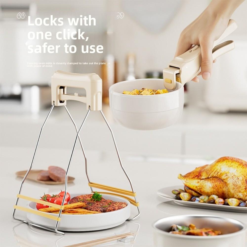 Silicone Anti Scalding Clip Anti Scalding Non-slip Kitchen Bowl Clip Durable Multi-Purpose Anti Scalding Holder Kitchen Supplies