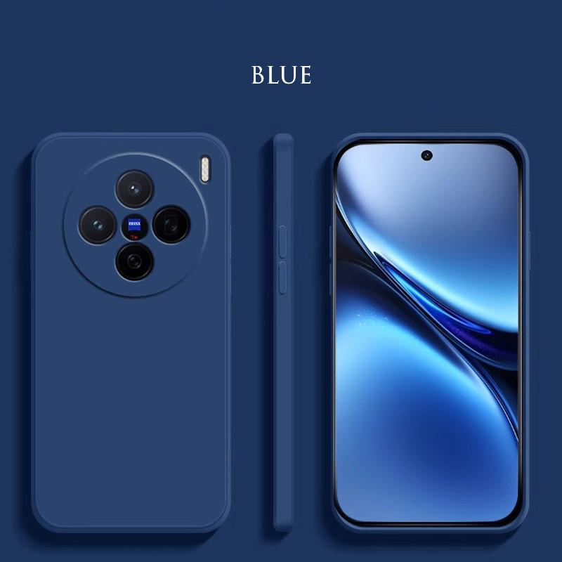 Liquid Silicone Case For Vivo X200 Pro Mini X100 Ultra X100s Pro Matte Original Liquid Shockproof Straight Edge Ultrathin Protective Soft Cover Shell