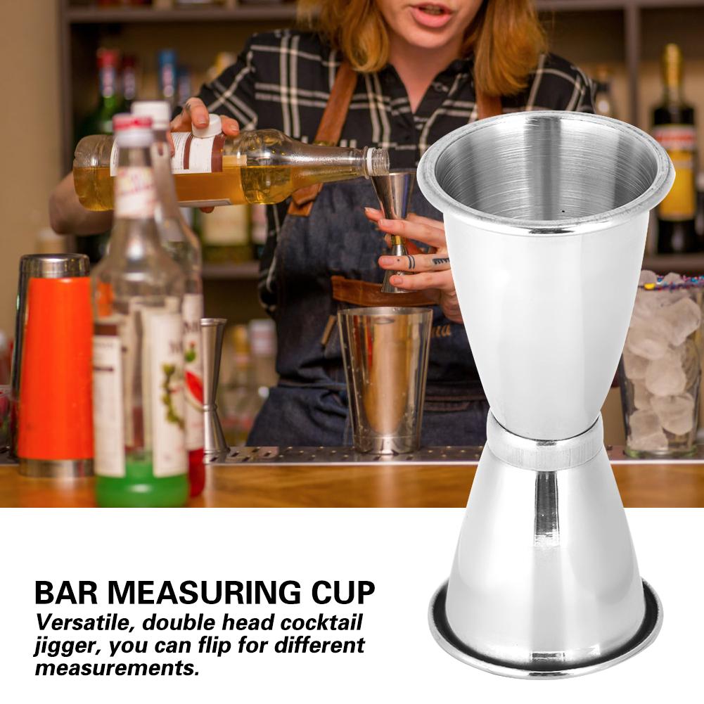 Stainless Steel Cocktail Jigger Double Head Measuring Cup Ounce Alcohol Measuring Cup Bar Shaker Tool45ml 30ml