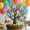 3 Pieces Foam Easter Bunny Egg Ornaments Cute Bunny Spring Decor Decorative Easter Eggs Tree Ornaments For Window Door Garden
