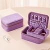 Detachable Velvet Jewelry Holder Rings Necklace Jewelry Storage Case Square Jewelry Box  Outdoors