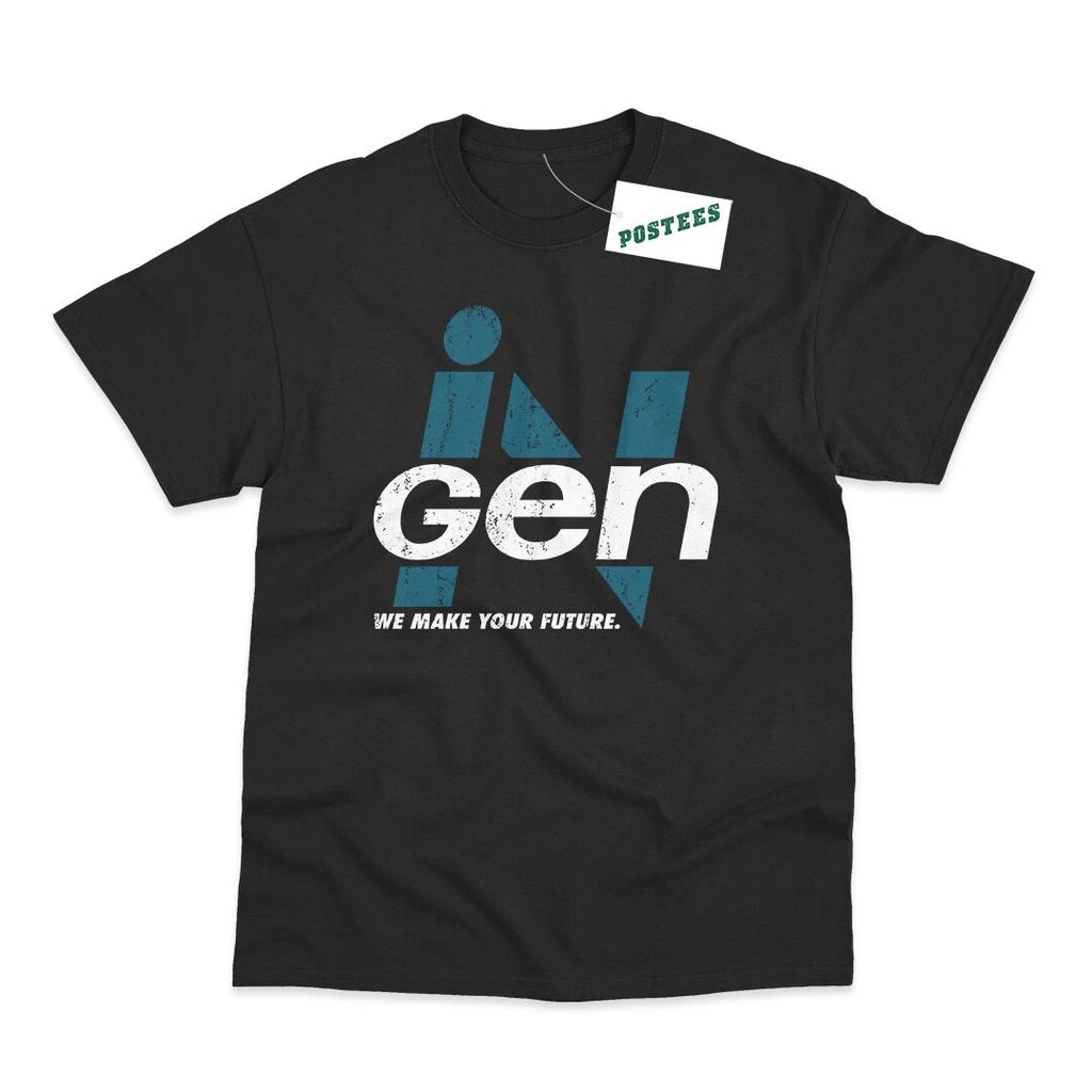 InGen Distressed Logo Inspried By Jurassic Park Printed T-Shirt