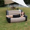 Folding Lazy Sofa,Inflatable Lounge Chair Thickened Durable Folds,Compactly Gaming Lounger Air Bench for Leisure Bed Sleeping
