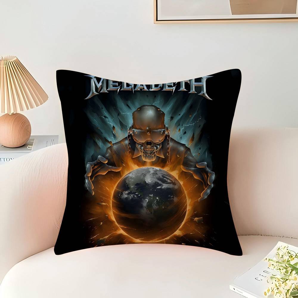 Heavy Metal Rock Roll Music Megadeths Personalized Picture Text Home Decorative Pillows Household Gifts 45x45cm