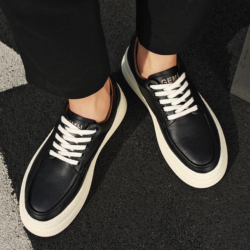 Fashion Black and white classic casual shoes Minimalist and fashionable men's style Leisure Party Outdoor street walking Daily shoes