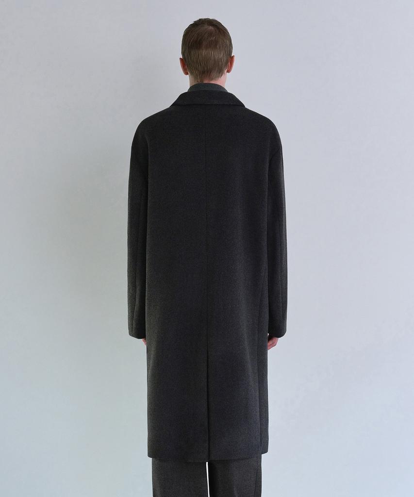 Musinsa Standard Cashmere Blend Oversized Single Coat [Charcoal Grey]