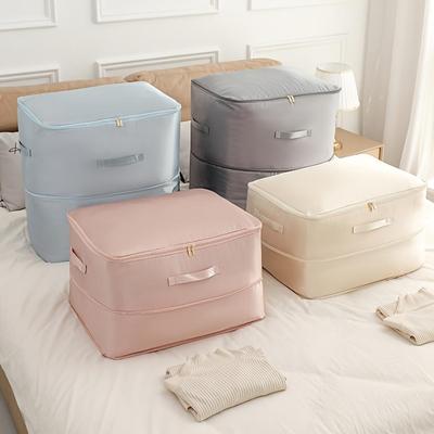 Borsa tote salvaspazio per stoccaggio a compressione, resistente, multiuso, rettangolare, in tessuto, per piumini, vestiti e coperte